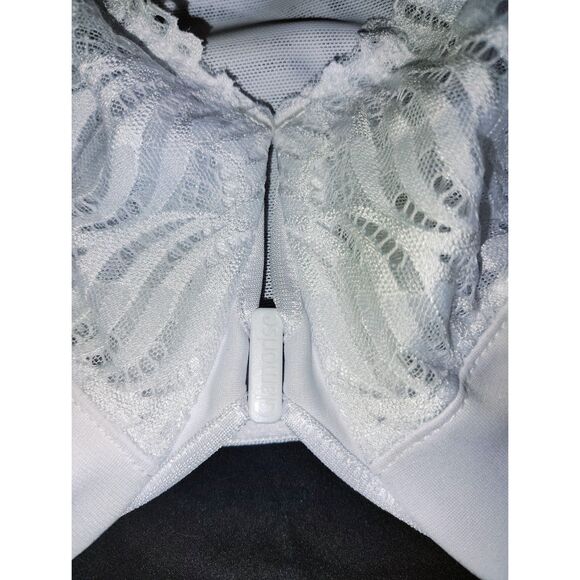 Glamorise Front-Closure T-Back WonderWire Bra Size 42F White Plus Size 1246 - Picture 4 of 6